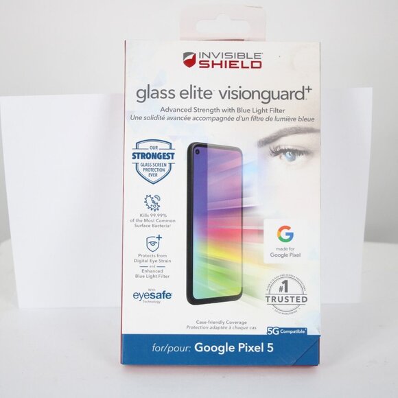 Invisible Shield Eye Safe 5G Compatible Google Pixel 5 Screen Protector - Picture 9 of 10